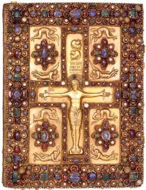 Els evangelis de Lindau, del segle IX, una de les joies utilitzades pels alumnes com a inspiració